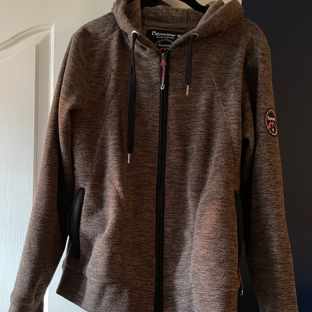 Hooded zip up fleece